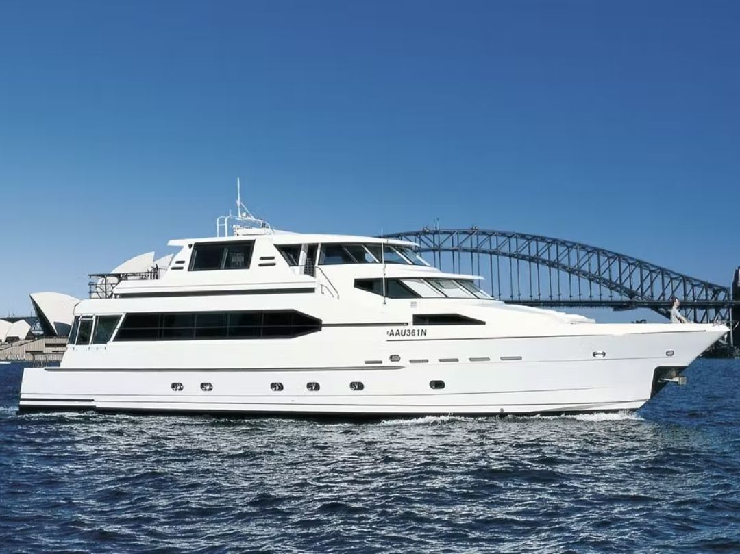 AQA luxury yacht hire - Side view