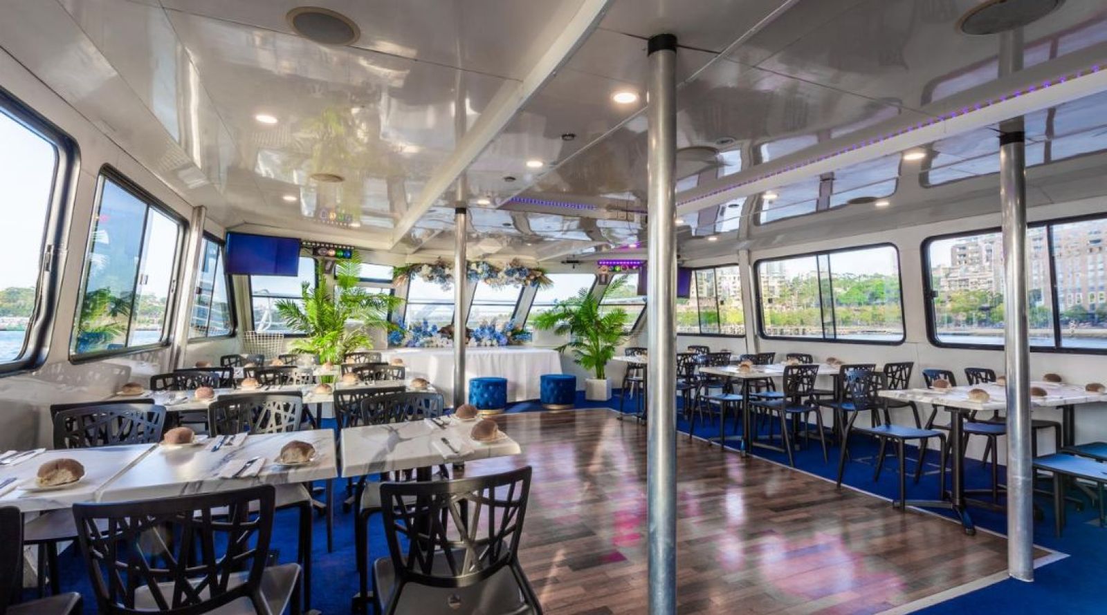 Sydney Pearl Boat Hire - First Level Dance Floor Area