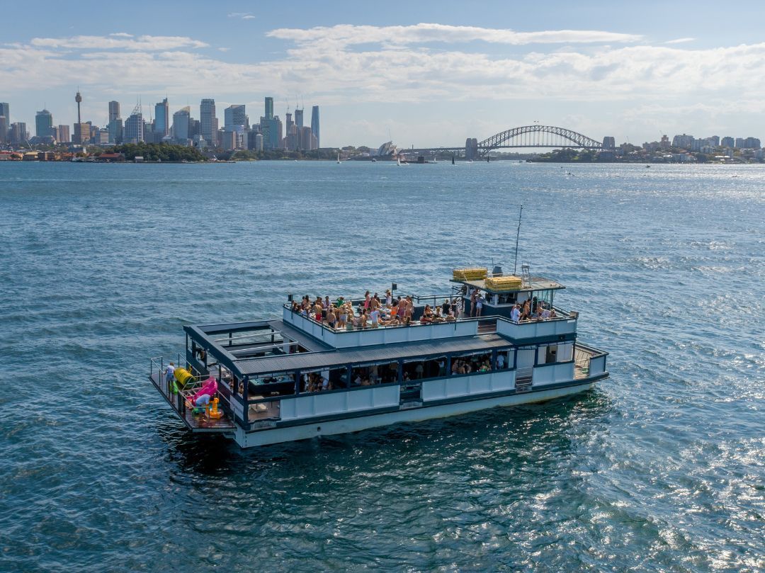 Le Bleu Boat Hire Sydney - City Skyline and Harbour Bridge