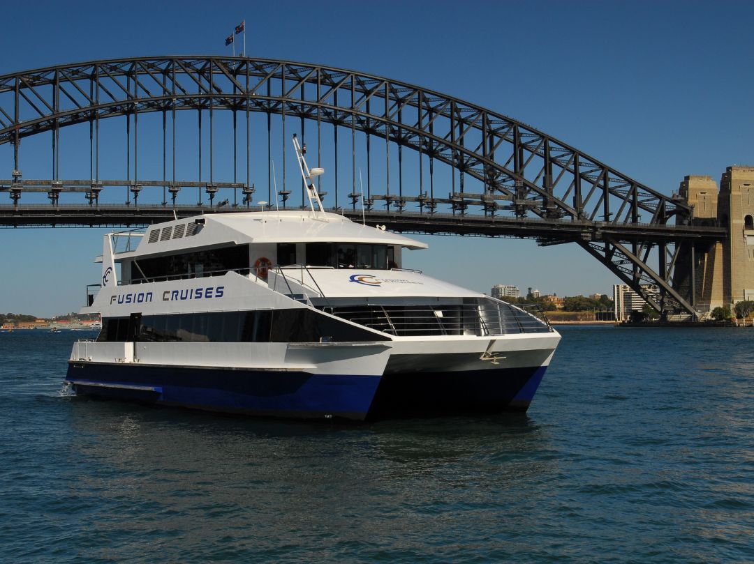 MV Fusion - NYE Cruise catamaran on Sydney Harbour