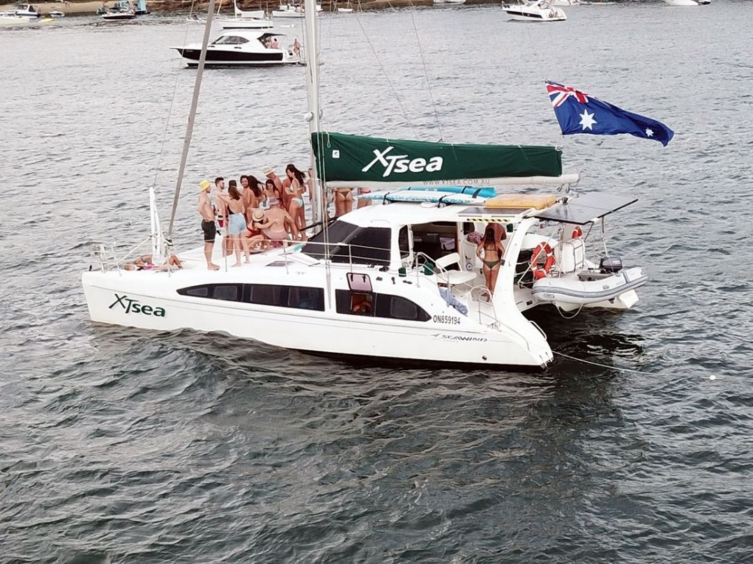 XTsea Boat Hire - Group on Deck