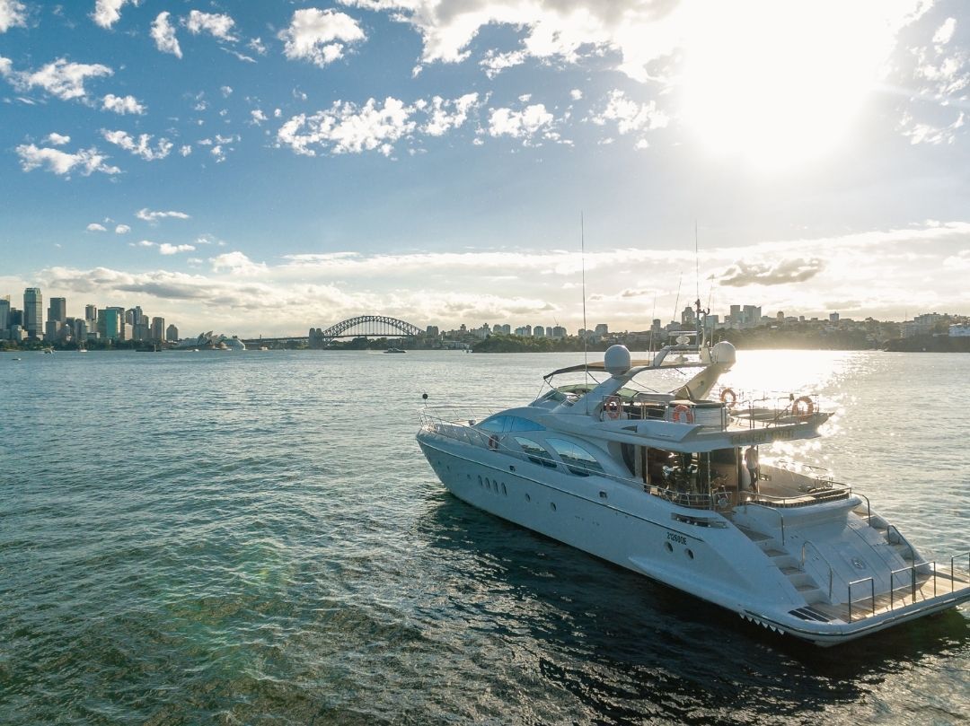 Seven Star Yacht Hire - Sydney Skyline