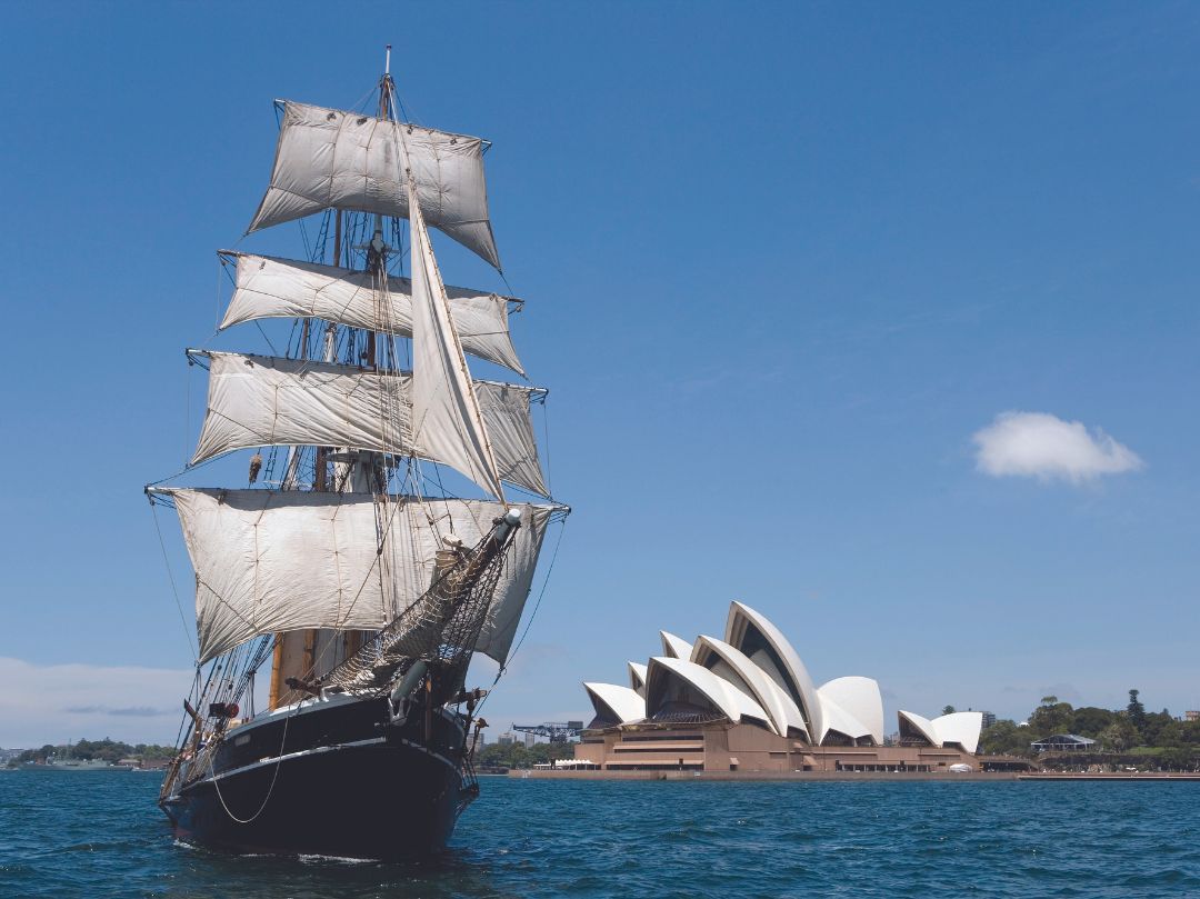 Tall Ships Vivid boat cruise on Sydney Harbour