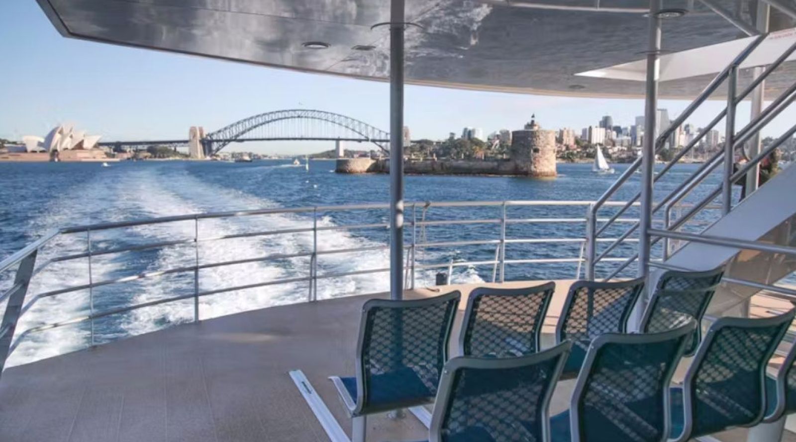 Catalina - NYE outdoor viewing space on Sydney Harbour Cruise