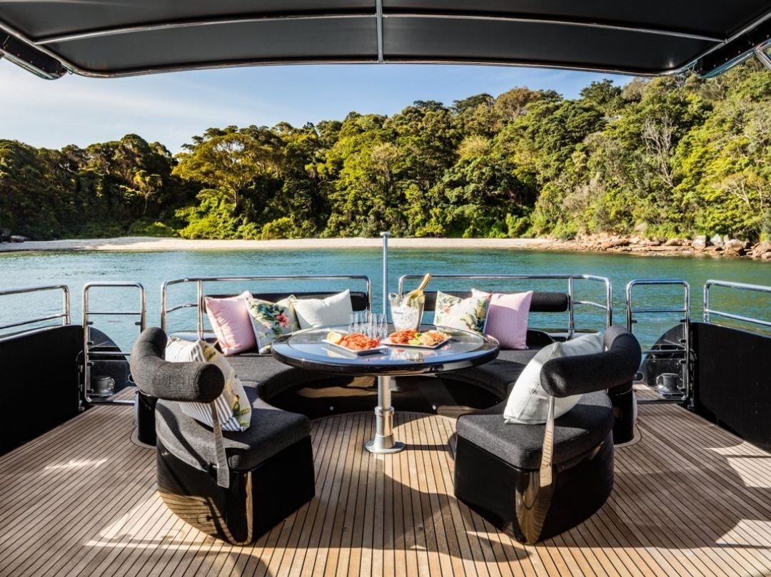 MV Privacy Yacht Hire - Deck Lounge