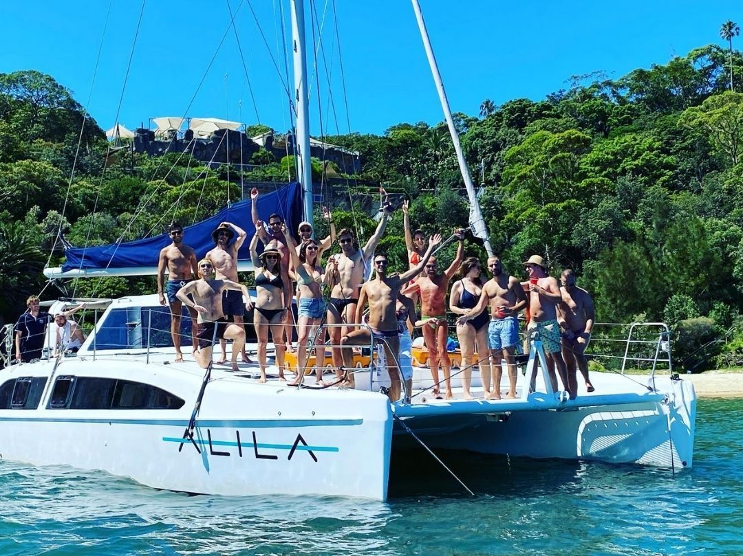 Alila Boat Hire - Group Photo Front Bow