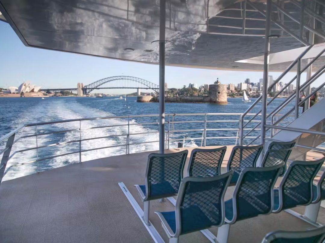 Catalina - NYE outdoor viewing space on Sydney Harbour Cruise