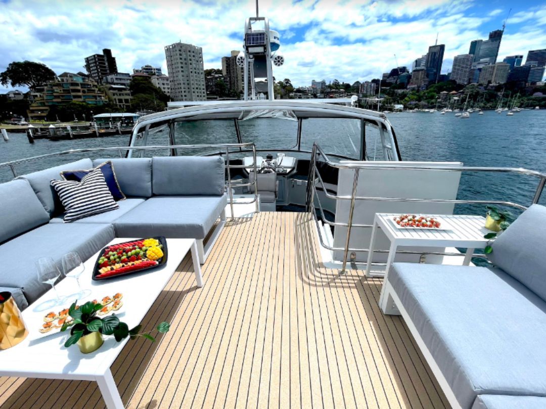 Heaven Boat Hire Sydney - Upperdeck Lounge