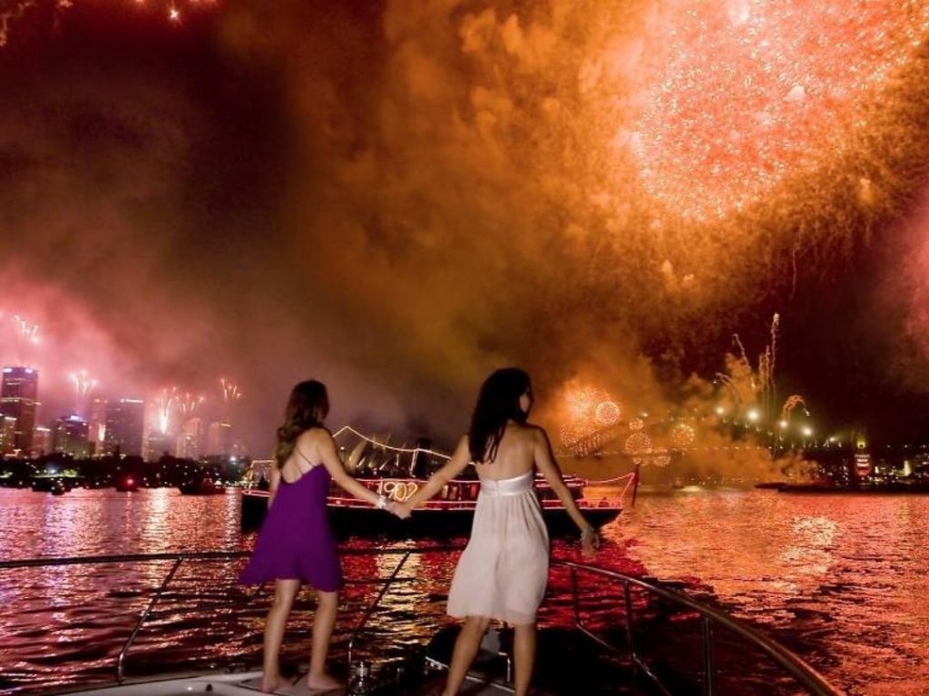 New Years Eve Sydney - Private Boat Hire - Girls Fireworks 2