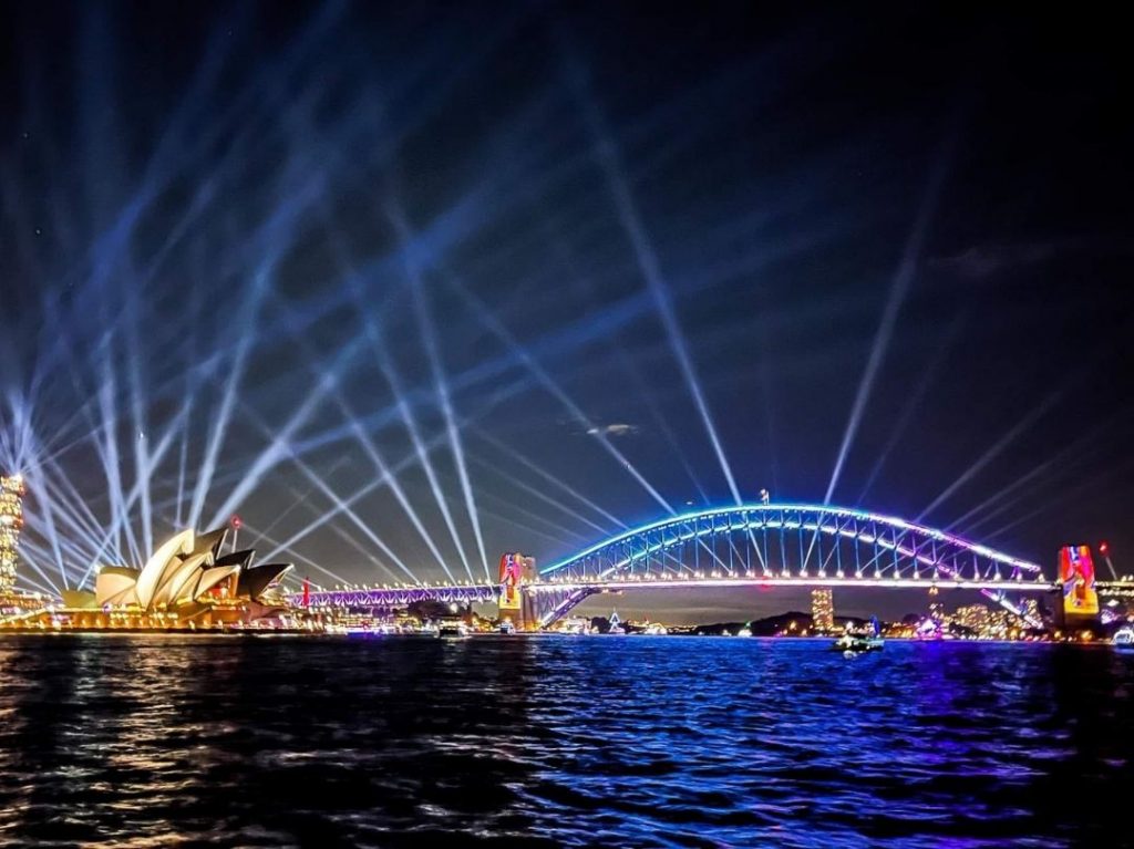 Vivid Cruise - Sydney Harbour Bridge Lights