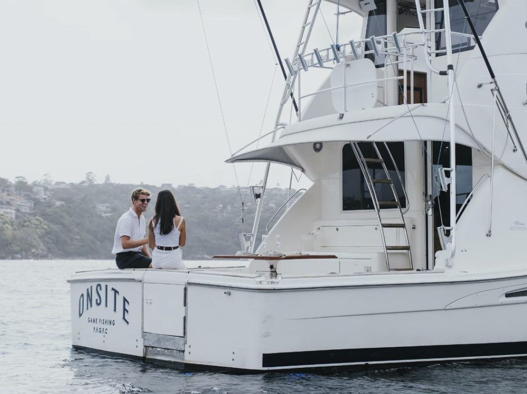 Onsite Boat Hire Sydney - Couple Shot