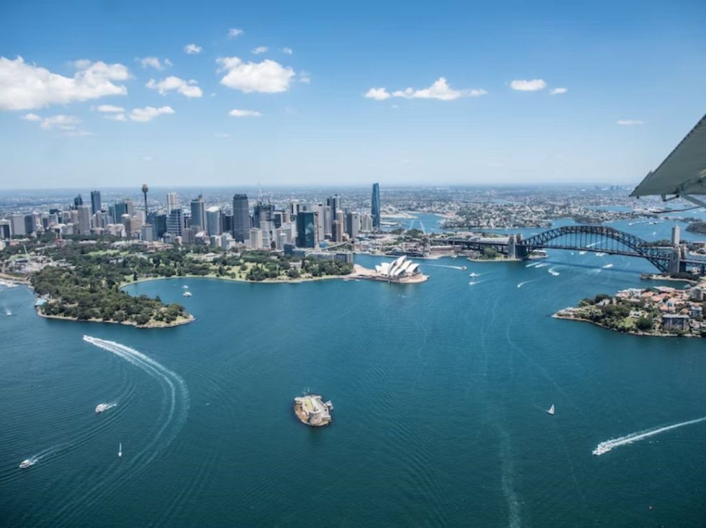 Seaplane over Sydney Harbour